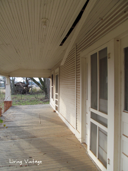 The front porch on the old farmhouse down the road - Living Vintage