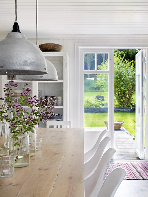 a gorgeous dining room with an inspiring view - Friday Favorites - Living Vintage