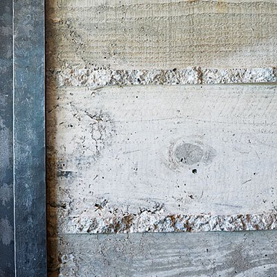 board formed concrete - featured on Living Vintage's Friday Favorites. Come on over to see what else we picked out for you this week