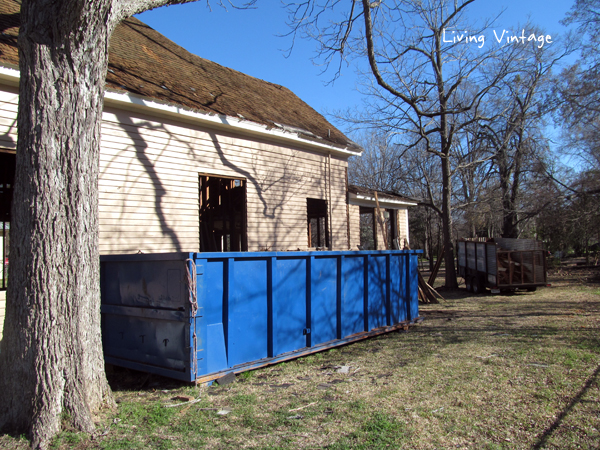 Progress made at our old house salvage project - Living Vintage