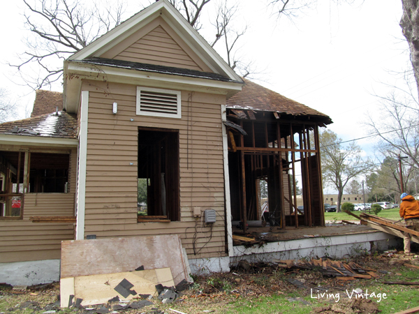 Progress made at our old house salvage project - Living Vintage