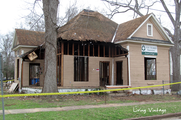 Progress made at our old house salvage project - Living Vintage