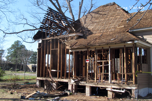 Progress made at our old house salvage project - Living Vintage