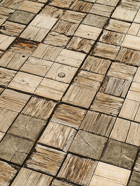 a beautiful wood mosaic - one of 8 picks for this week's Friday Favorites - Living Vintage