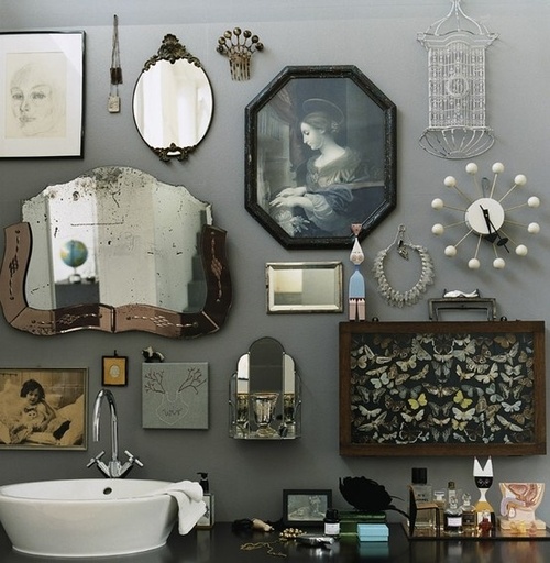 (Mostly) Wordless Wednesday :: Mirror Collections - Living Vintage