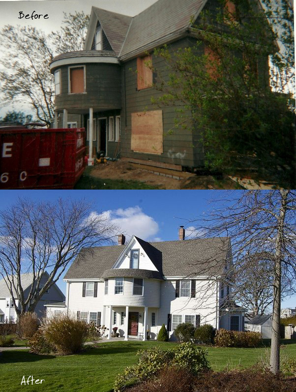 Danielle's house - before and after