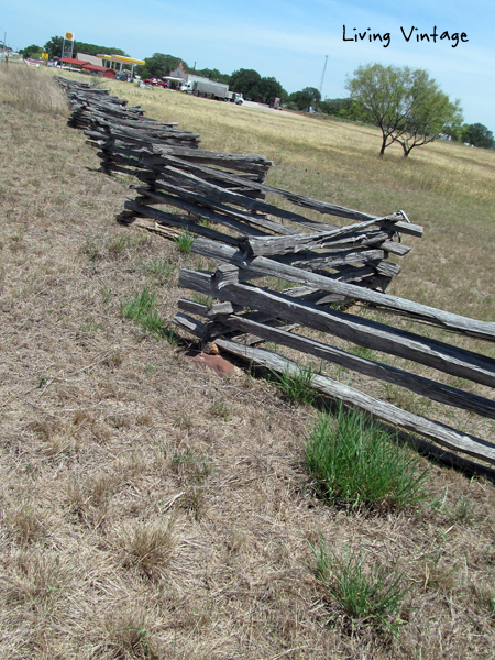 classic stacked cedar fencing - Living Vintage