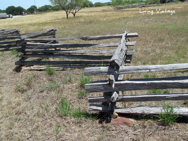 classic stacked cedar fencing - Living Vintage