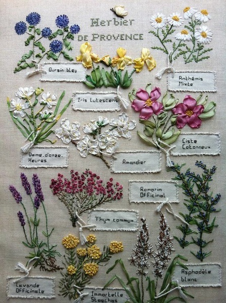handiwork illustrating herbs de Provence - one of 8 picks for this week's Friday Favorites - Living Vintage