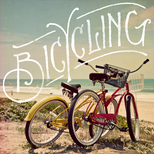 the beach and bicycling - one of 8 picks for this week's Friday Favorites - Living Vintage