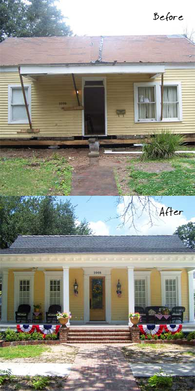 A Little Yellow House That's Cheerful Once Again - Living Vintage