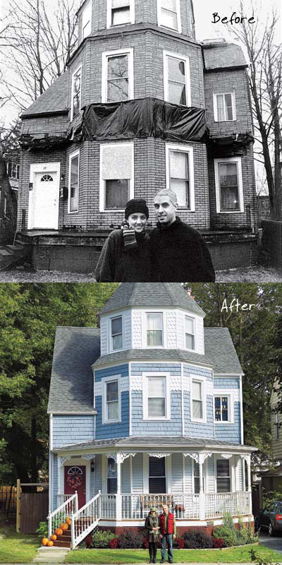 Before and After- The Wedding Cake House