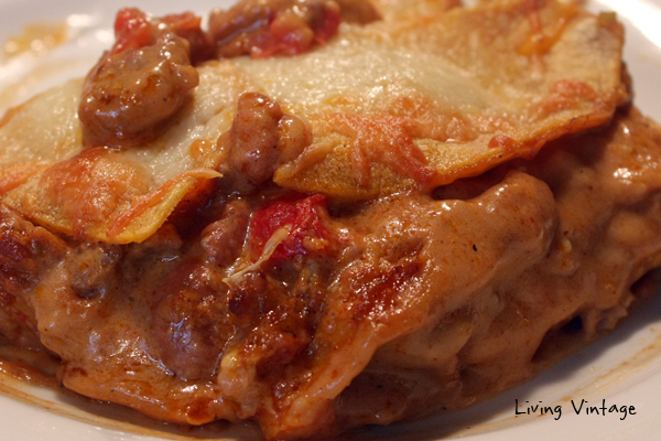 Delicious Mexican Lasagna - Living Vintage