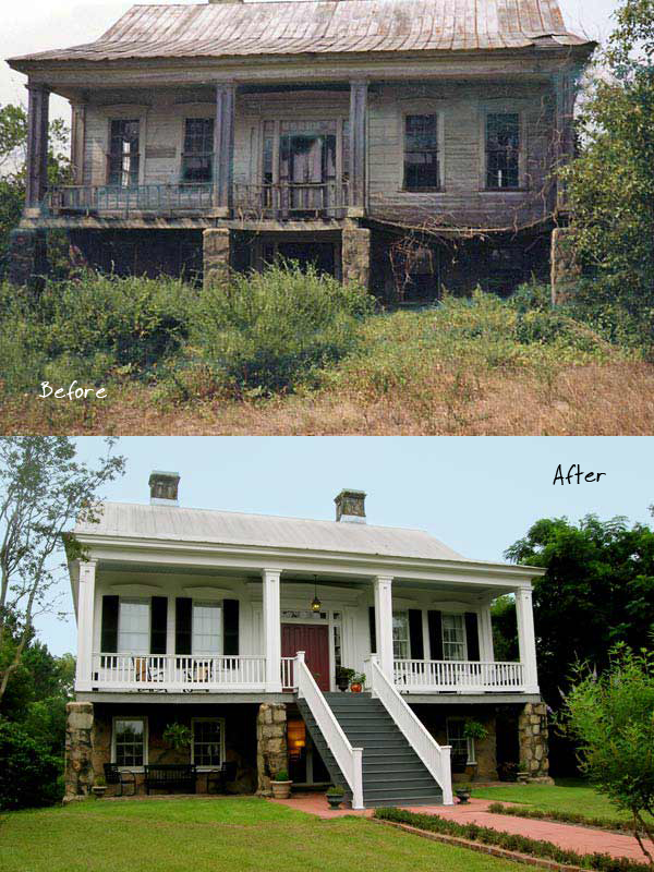 Greek Revival Sand Hill Cottage (Before and After) - Living Vintage