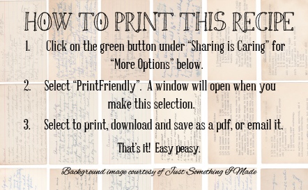 How to Print This Recipe