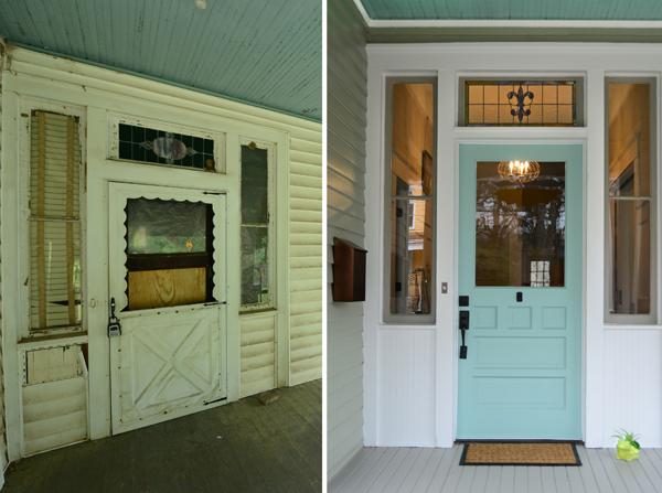 One Cool House  in Atlanta - The Front Door Before and After {Living Vintage)