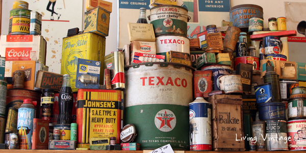 a neat vintage advertising collection seen in Jefferson, TX
