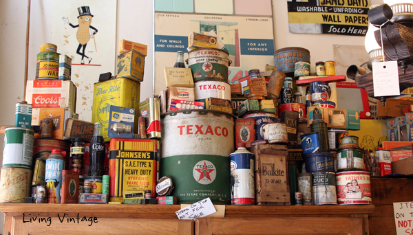 a neat vintage advertising collection seen in Jefferson, TX