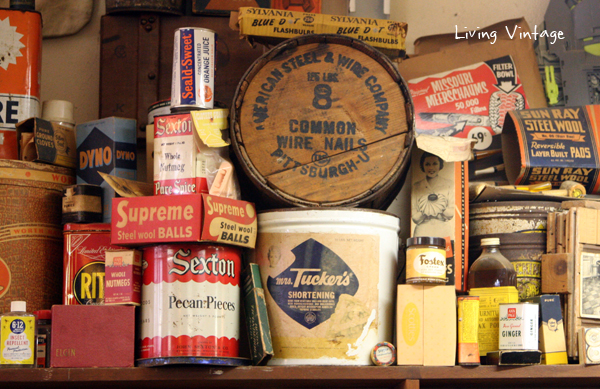 a neat vintage advertising collection seen in Jefferson, TX