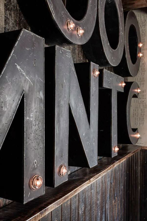 a neat idea to turn vintage letters into lighting - one of 8 picks for this week's Friday Favorites - Living Vintage