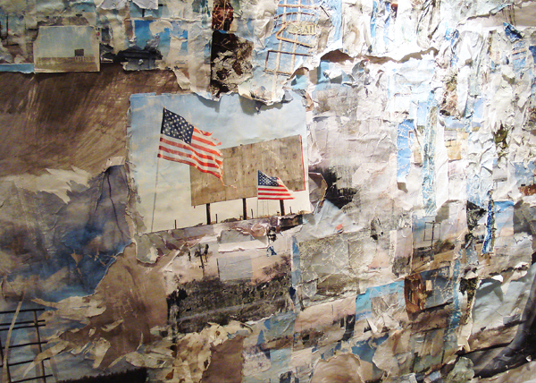 an art exhibit using mostly torn paper - one of 8 picks for this week's Friday Favorites - Living Vintage