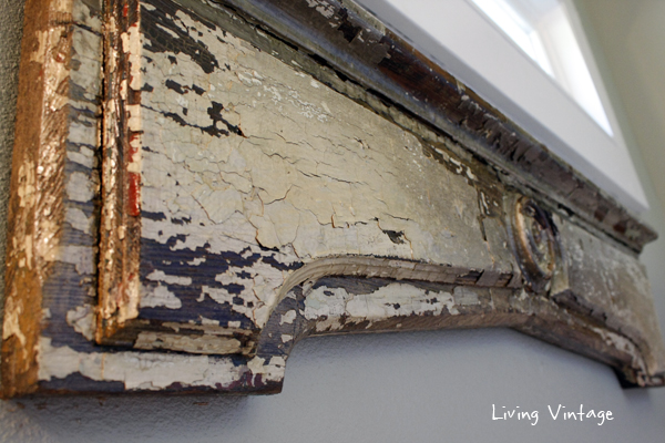 Architectural salvage found a home in our bathroom