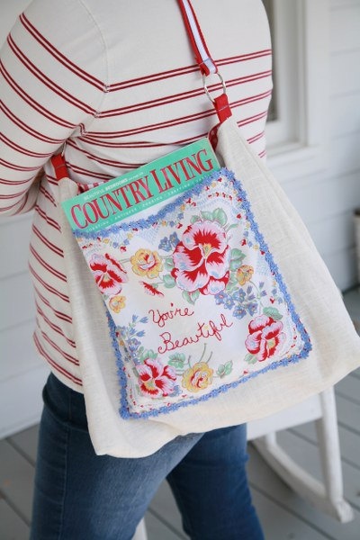an inspirational idea for repurposing a vintage hankie - one of 8 picks for this week's Friday Favorites