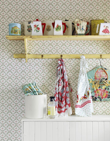 a love the little yellow shelf and the collectibles displayed on top - one of 8 picks for this week's Friday Favorites