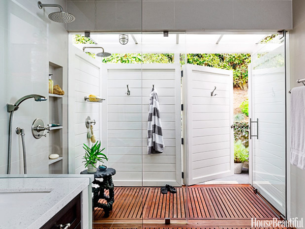 an indoor/outdoor shower - one of 8 picks for this week's Friday Favorites