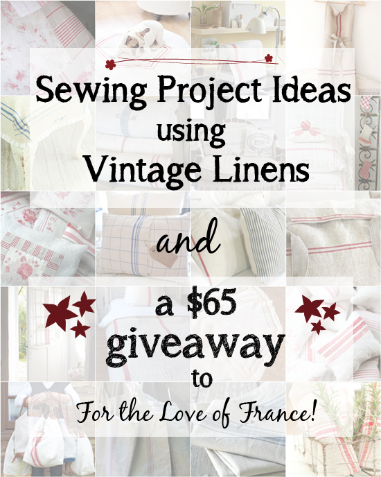 Sewing Project Ideas using Vintage Fabrics AND a $65 Etsy shop giveaway