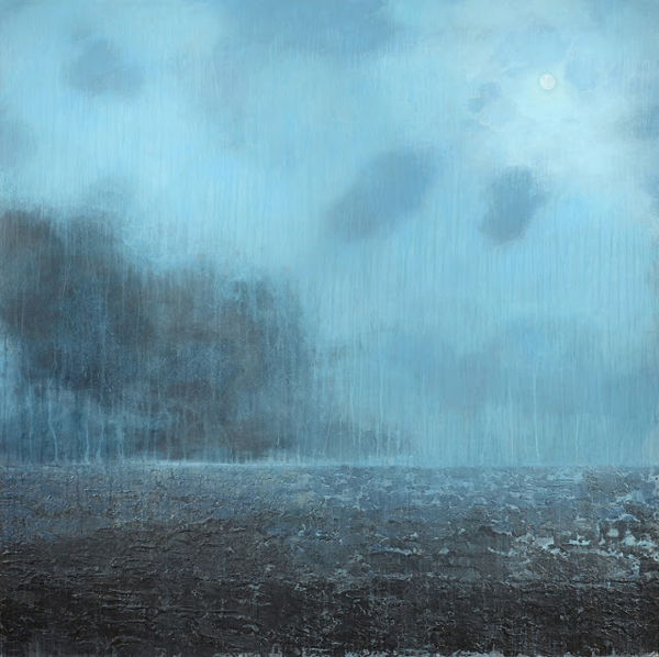 Abby's wonderful art of a rainy ocean - one of 8 picks for this week's Friday Favorites