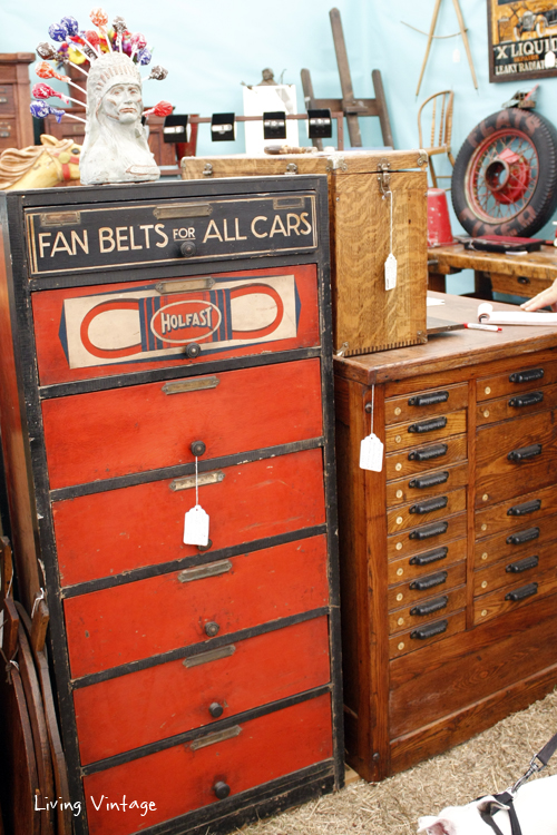 Tobacco Road Primitives always has many multi-drawer and cubby cabinets to drool over