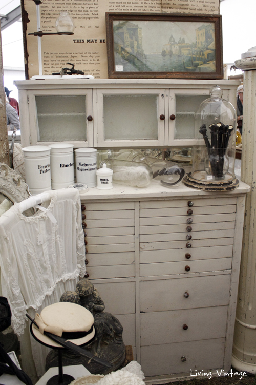 a stunning vintage dental cabinet