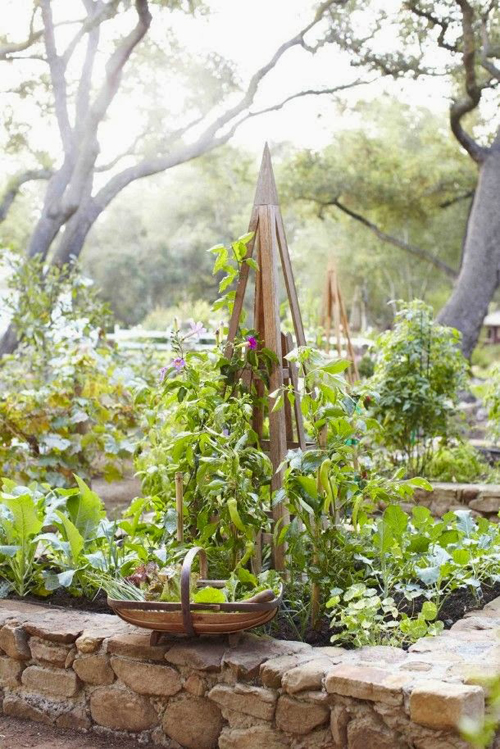 beautiful raised beds made with river rock - one of 8 picks for this week's Friday Favorites