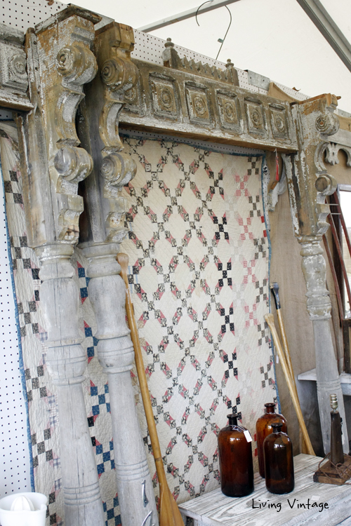 wonderful architectural remnants discovered in Ron's Rec-Creations booth at Marburger Farm Antique Show