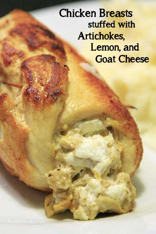 Chicken Breasts Stuffed with Artichokes, Lemon, and Goat Cheese | Living Vintage