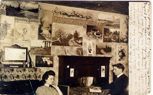 a gallery wall, circa 1908 - one of 8 picks for this week's Friday Favorites