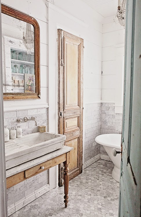 a gorgeous French-inspired bathroom - one of 8 picks for this week's Friday Favorites