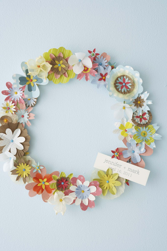 a sweet paper wreath (with a tutorial) - one of 8 picks for this week's Friday Favorites