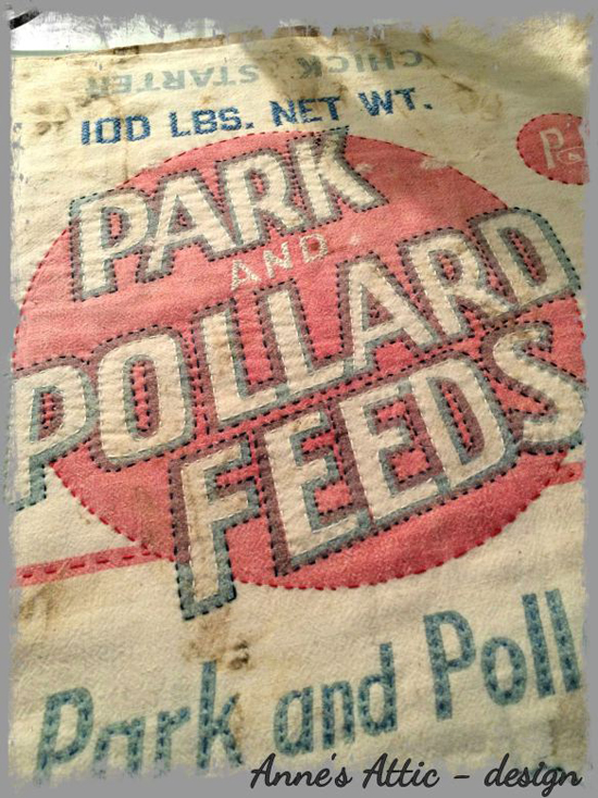 a pretty way to embellish vintage grain sacks - one of 8 picks for this week's Friday Favorites
