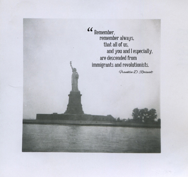 a quote for today regarding immigration | Living Vintage