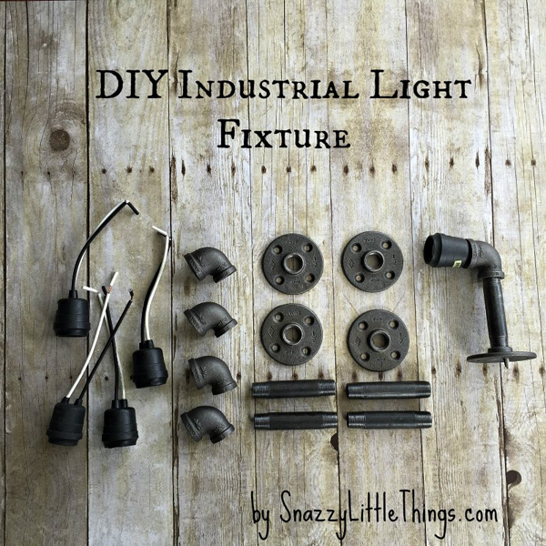 a tutorial on how to make a fabulous industrial light fixture - one of 8 picks for this week's Friday Favorites