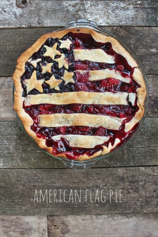 a yummy American flag pie - one of 8 picks for this week's Friday Favorites