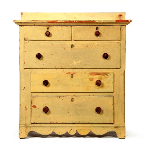 a sweet little chest of drawers in a sunny shade of yellow - one of 8 picks for this week's Friday Favorites
