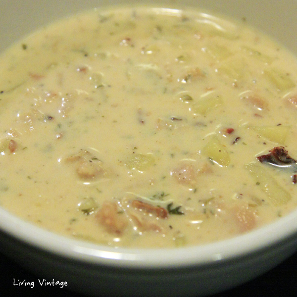 New England Clam Chowder -- wonderful as a side dish or light entree!