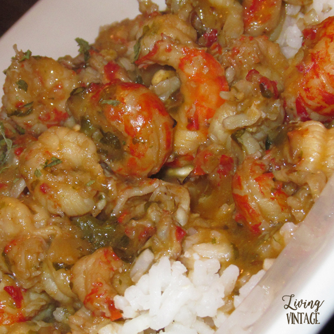 Yum. Homemade Crawfish Etouffee