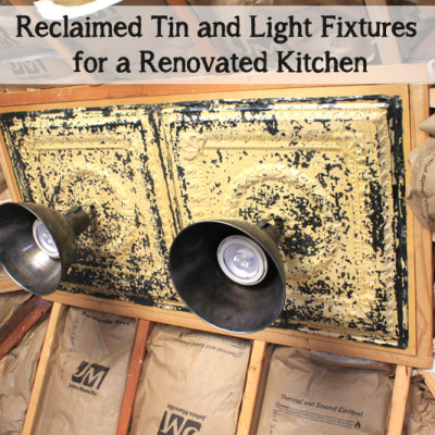 A Fun Reclaimed Tin and Lighting Project