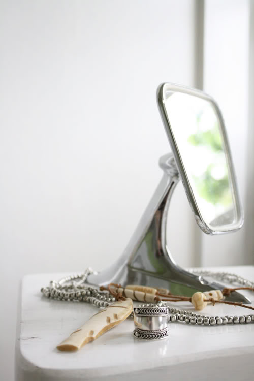 wonderful repurposing of a car mirror - one of 8 picks for this week's Friday Favorites