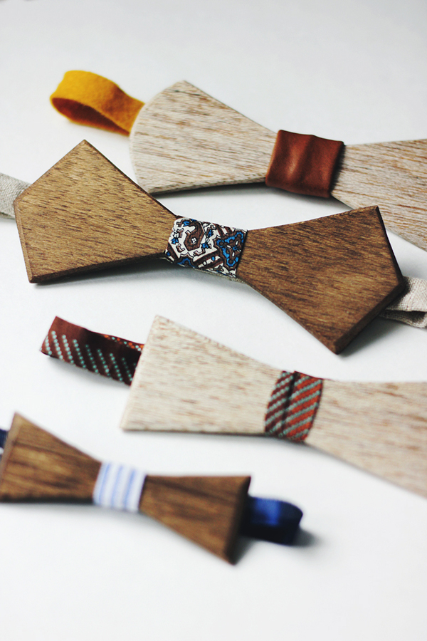 fun wooden ties (with a tutorial) - these would be pretty on a package, too! | one of 8 picks for this week's Friday Favorites