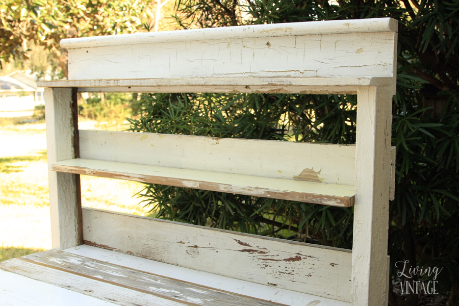Reclaimed Trim Transformed Into a Potting Bench